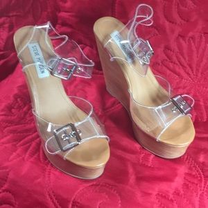 Clear wedge Steve Madden